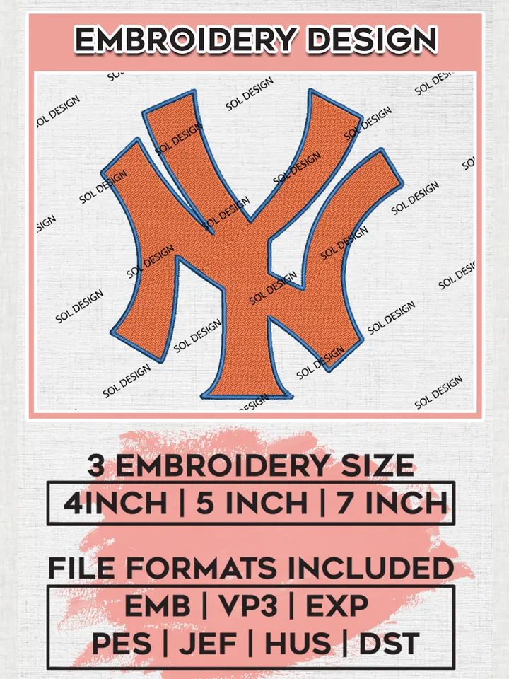 NBA New York Knicks Logo Embroidery Designs, New York Knicks Team Logo Embroidery Designs, NBA Knicks Logo embroidery Files, NBA Team, 3 sizes, Machine embroidery Files, Digital Download
