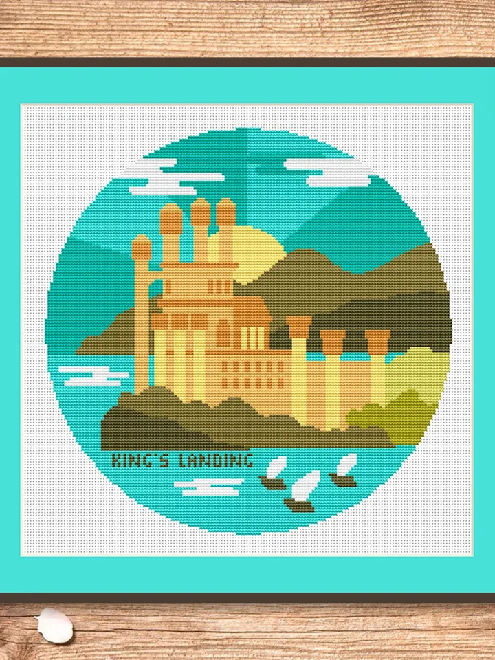 Kings Landing Cross Stitch Pattern, Movies Cross Stitch Pattern, Movie Pattern, GOT Cross Stitch Pattern, TV Cross Stitch Patterns #mv001