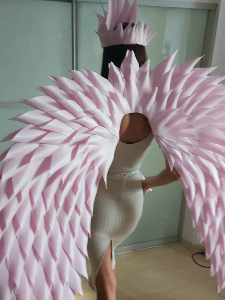 Pink Bride Wings, Wedding Angel Wings, Bride Angel Costume, boudoir photoshoot, bridal shower, Valentine's Day Gift