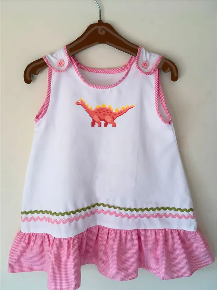 Baby dinosaur cross stitch pattern PDF download Dinosaurs sampler cross stitch chart, Small dinosaur pattern digital PDF Dinosaur gifts #K41