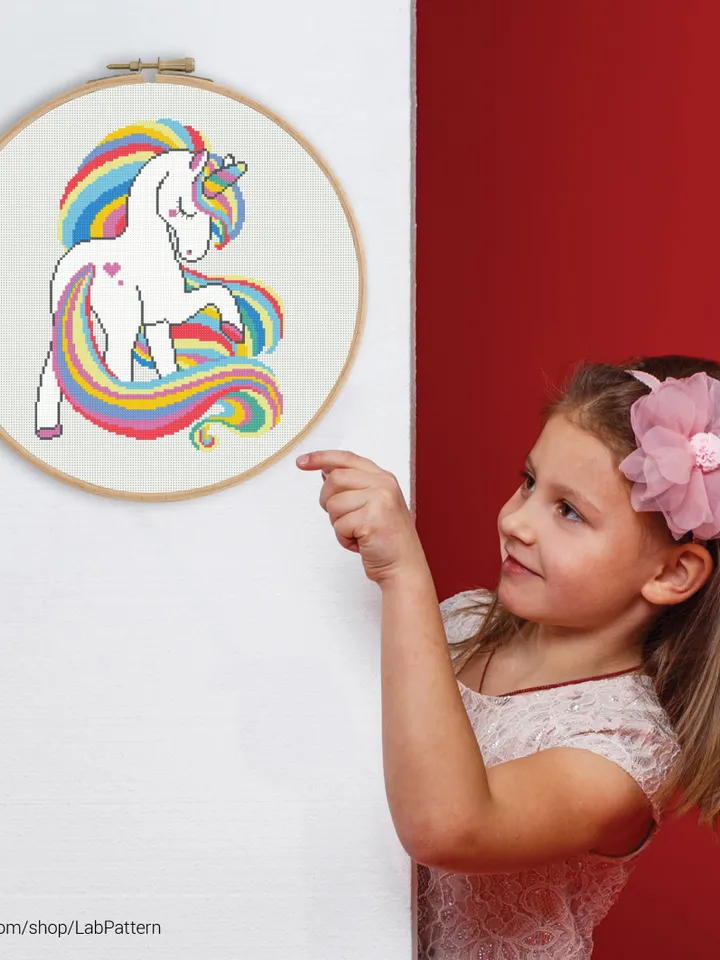 Unicorn Cross stitch pattern | Embroidery Pattern | Instant Download | Embroidery Designs