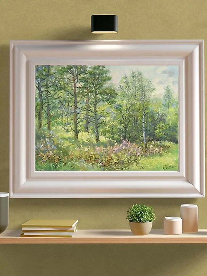 Forest Painting Landscape Nature Original Art Plein Air Artwork Impressionism