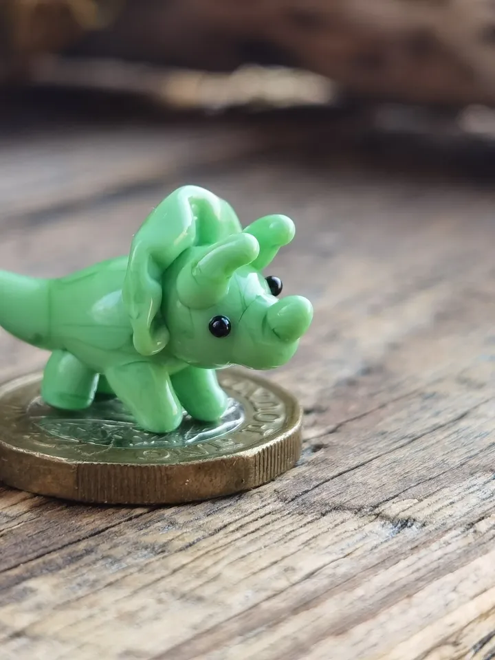 DINOSAUR ORNAMENTS Dinosaur figurine Glass dinosaur decor Miniature Dinosaur gift Dino figurine Glass figurines Tiny glass animals Terrarium