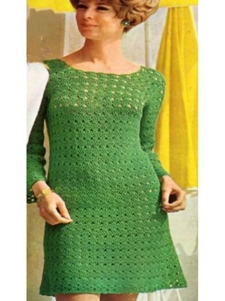 Dress crochet pattern, easy dress crochet, women dess, lace dress crochet pattern instant download