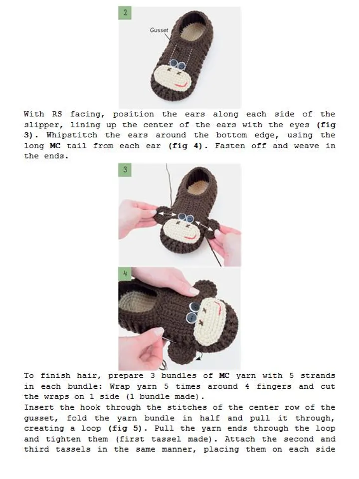 Crochet Animal Slippers