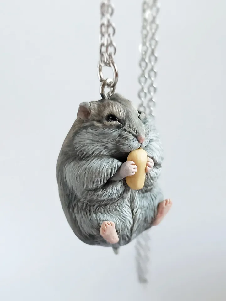 Custom hamster necklace
