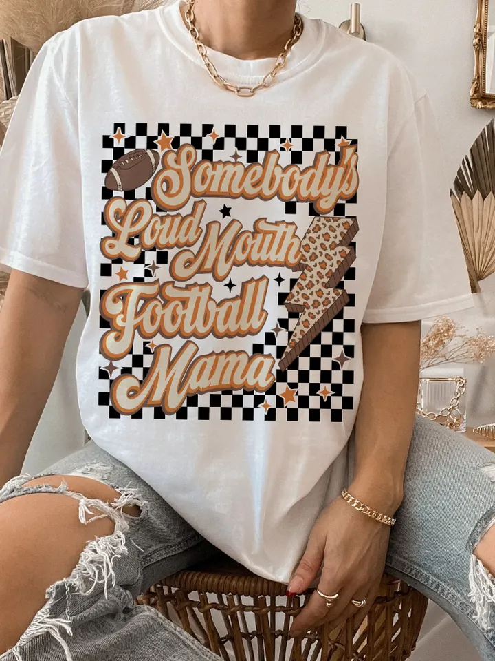 Touchdown Season png Vintage Football Png, Somebody's Loud Mouth Football Mama Png, Football Sublimation, Football shirt sublimation