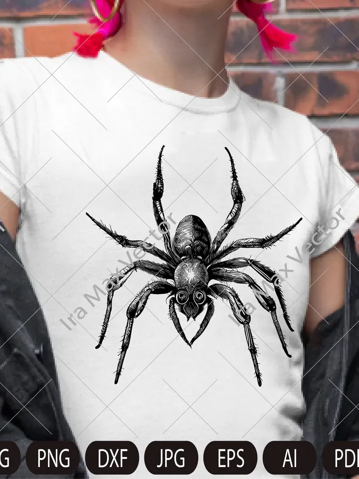 Spider SVG, Spider Design Svg, Spider detailed, Spider Dxf, Spider Png, Spider Clipart, Spider Files