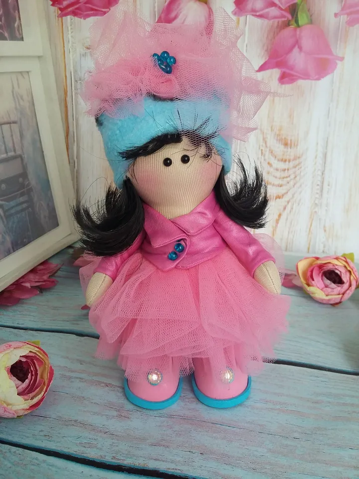 Small doll,holiday gift, miniature princess,blonde,Valdorf doll 6 inches,tiny fairy,miniature princess 15cm,finished work,pleasant present