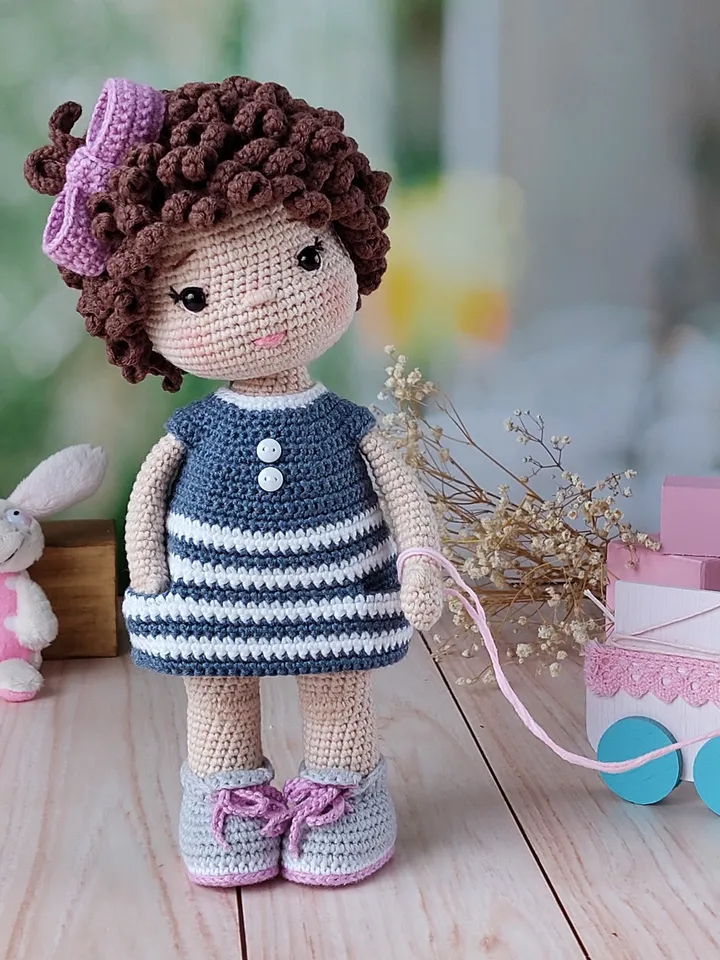 Crochet pattern doll. Tutorial doll. Crochet pattern amigurumi doll. Doll paterns. Doll pattern in english. Amigurumi.