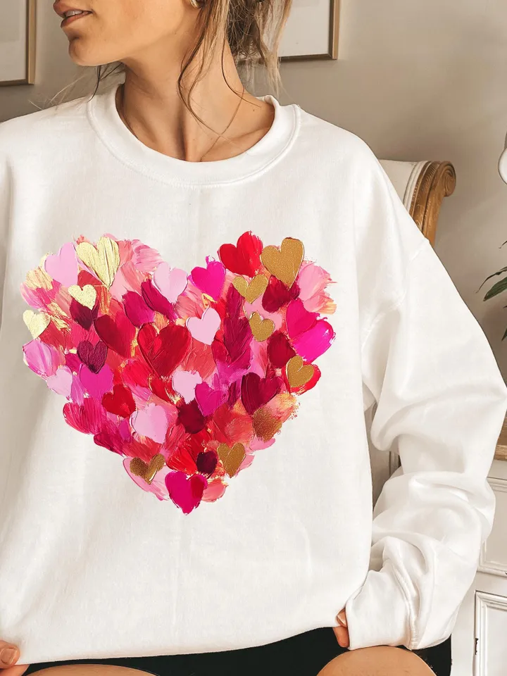Valentine Day Heart Brushstroke png, Valentine png, Valentines day Png, xoxo png, valentine png designs, Coquette Valentine Png Trendy Vday