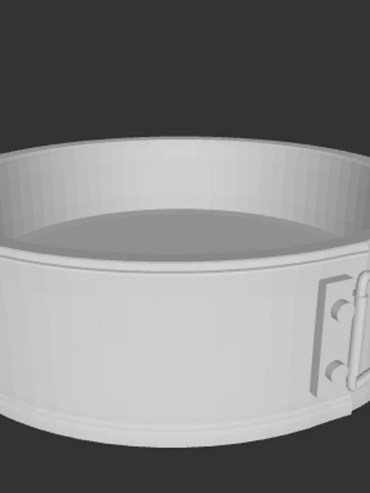 3D MODEL Miniature cake pan model ready to print
