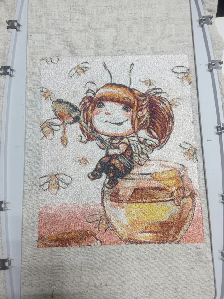 Honey fairy photo stitch Machine Embroidery Design