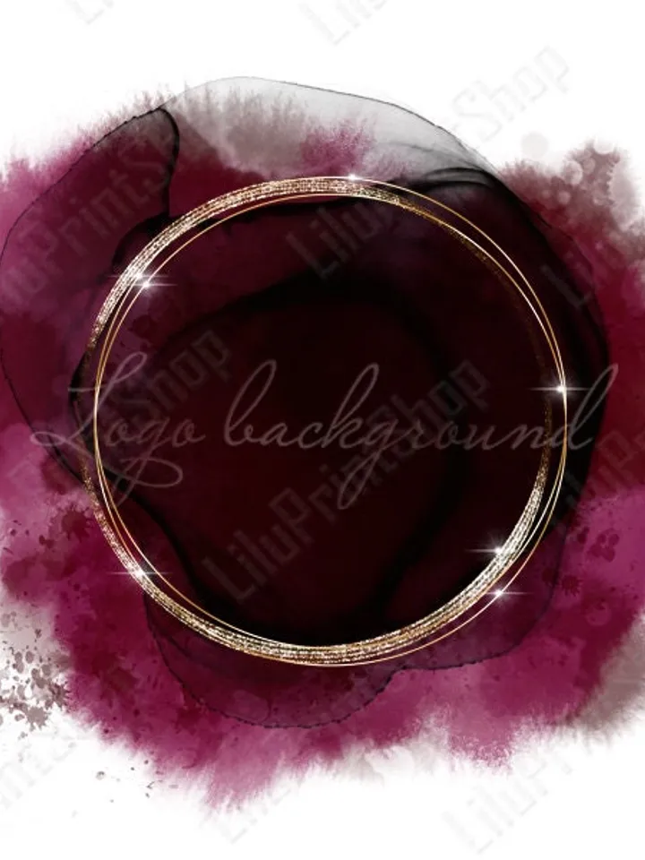 Black and cherry red Logo Background Png Watercolor logo  overlay, Alcohol ink Burgundy logo transparent, Black Marsala logo png