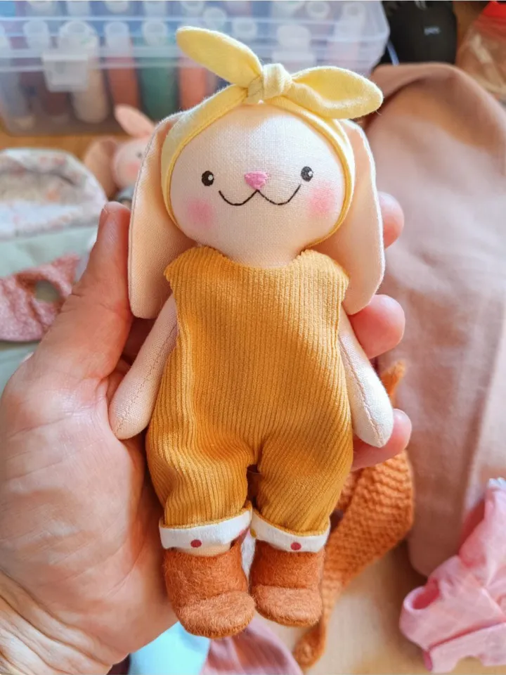 JUMPSUIT Sewing Pattern for 5.5 inch Doll — 5.5 inch Baby doll clothes pattern, Tiny doll jumpsuit, Miniature clothing pattern, Dress up doll