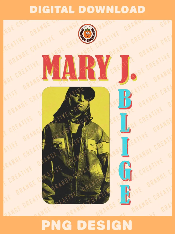 Vintage Mary Jane Blige Singer Bootleg Collage PNG, Rap Bootleg Template, Graphic Mary J Blige Hip Hop 90s Bootleg PNG Files, Custom Bootleg Rap Tee, Digital Download
