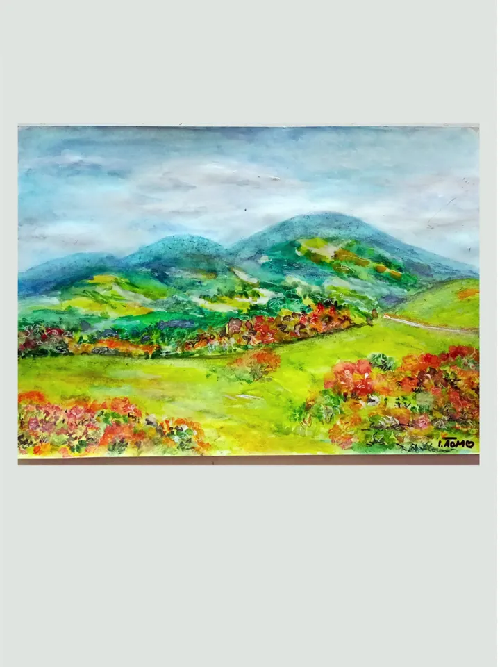 Mount Diablo Painting California Hills Original Art