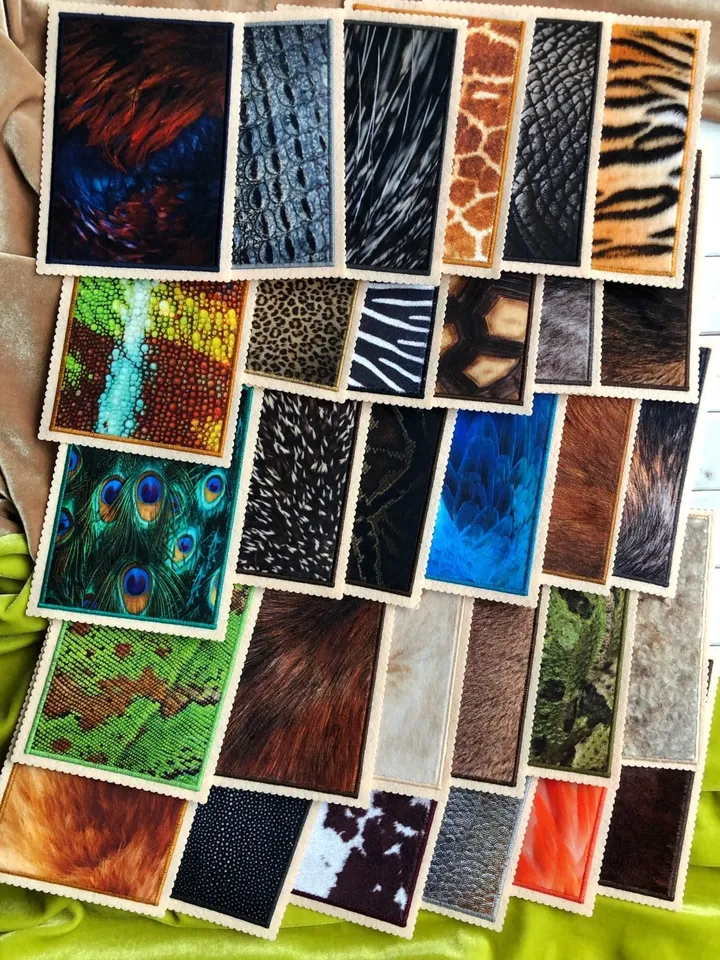 full set of tactile cards about animals