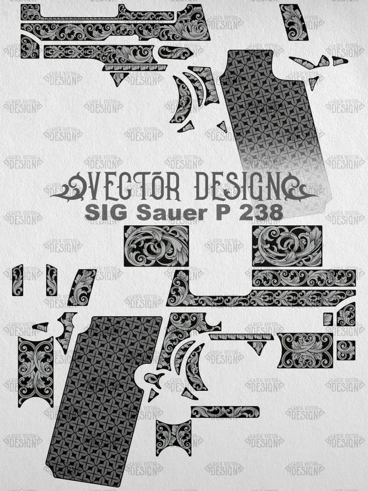 VECTOR DESIGN SIG Sauer P 238 Scrollwork