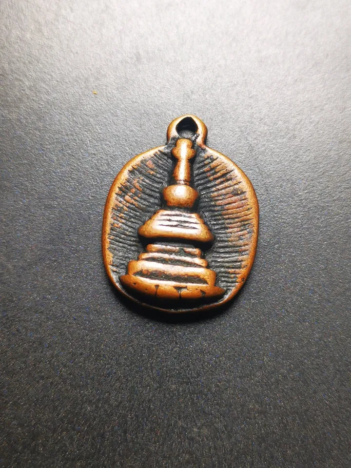 Gandhanra Handmade Mala Counter Pendant,Stupa, Pagoda, Prayer Beads Accessories,Made of Brass
