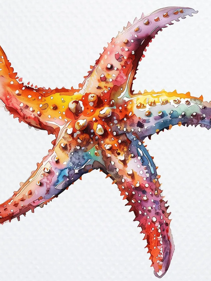 12 Starfish PNG bundle, Printable Watercolor Starfish clipart, sea star Sublimation, sea pack, Digital download, Paper craft, junk journal