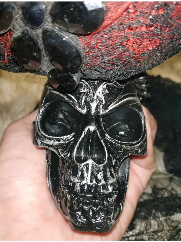 Infernal Boutonniere - Halloween Accessory - Scary gift - Gothic gift - skull 99