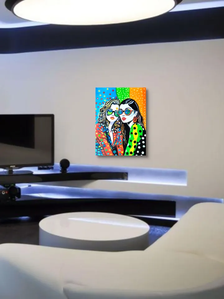 Girls Art Original Oil painting Oil on canvas