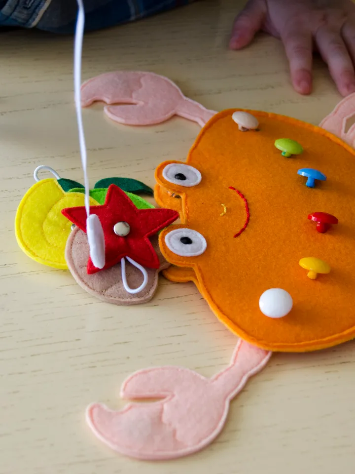 Felt magnetic fishing set, gift for toddlers