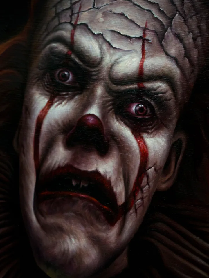 Oil painting Pennywise the Dancing Clown It
