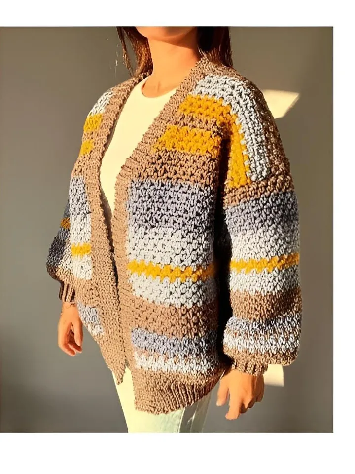 Cardigan crochet, easy cardigan, chunky cardigan, oversized crochet cardigan, crochet pattern