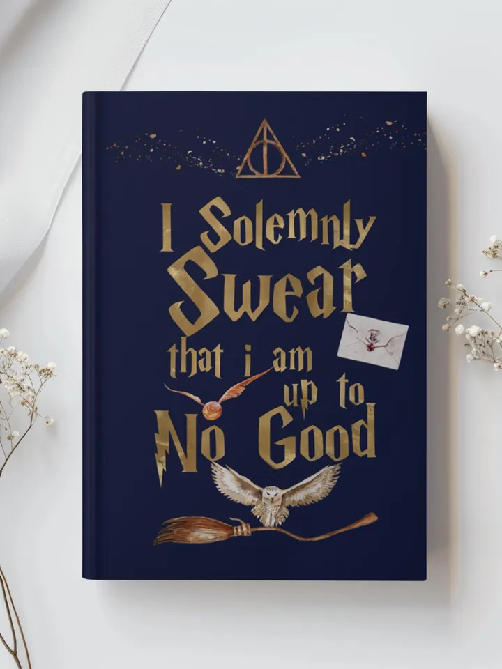 Wizarding World Hardcover Journal, Magic Notebook, Spell Book, Fantasy Diary, Gift, Magic gift Matte Journal