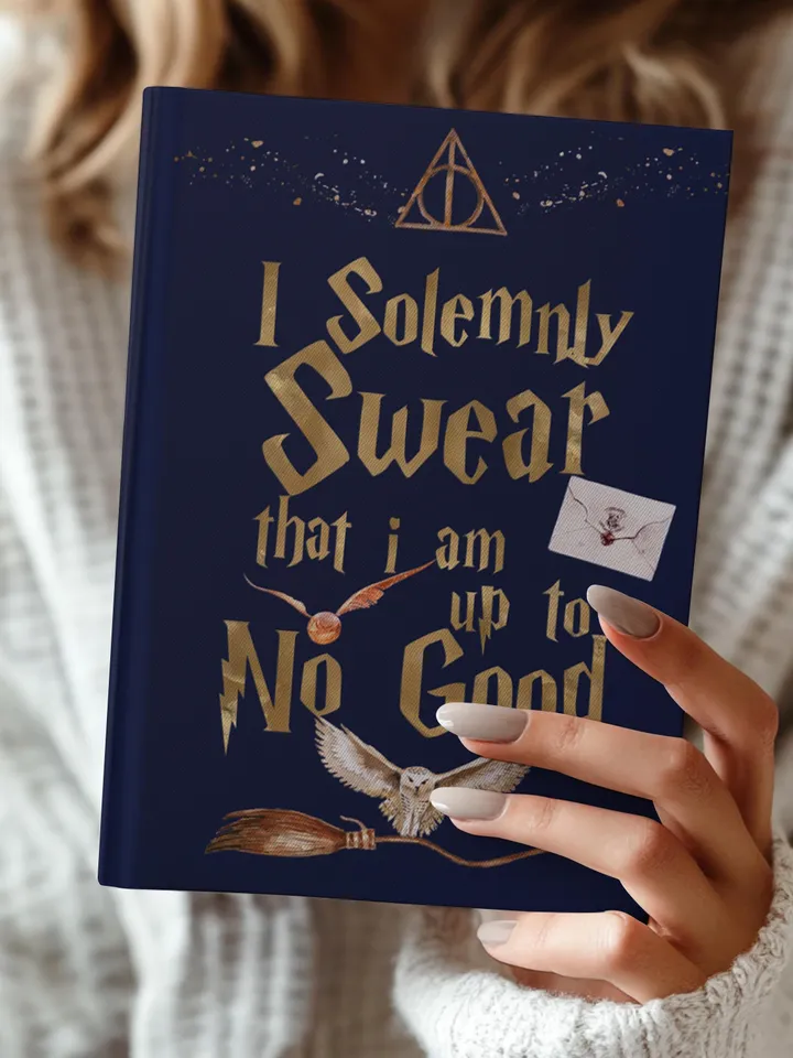 Wizarding World Hardcover Journal, Magic Notebook, Spell Book, Fantasy Diary, Gift, Magic gift Matte Journal