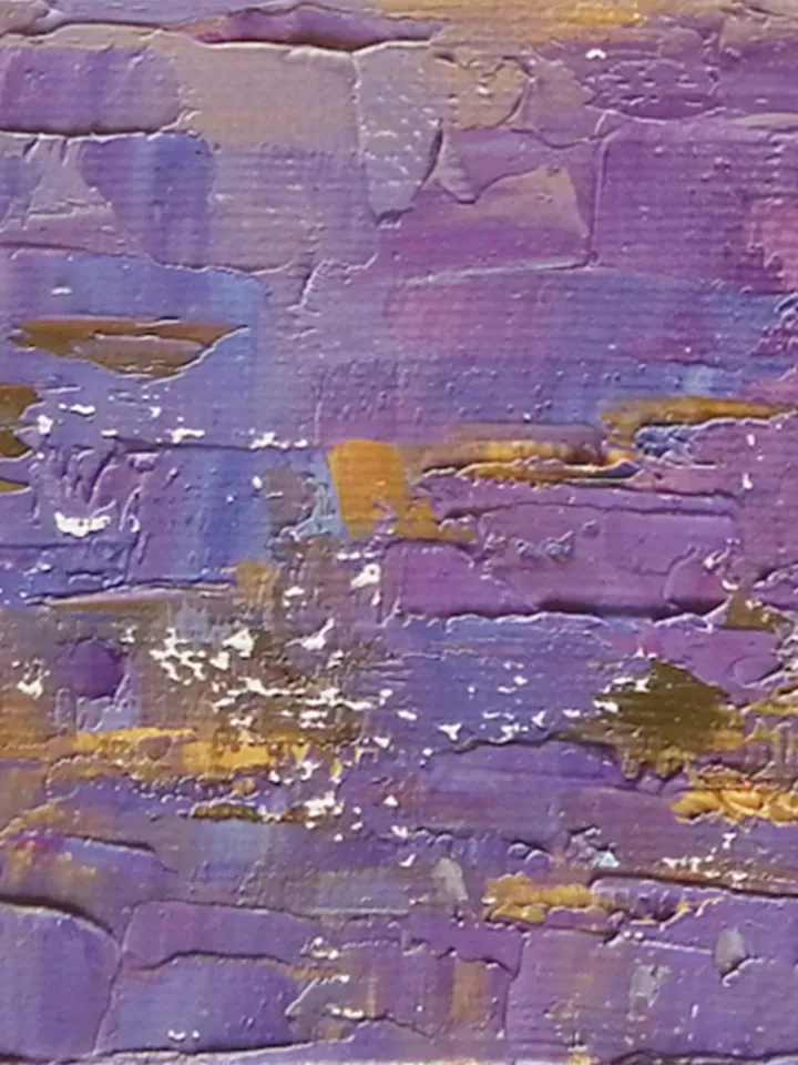 Lavender field mini canvas painting set of two. Oil painting original