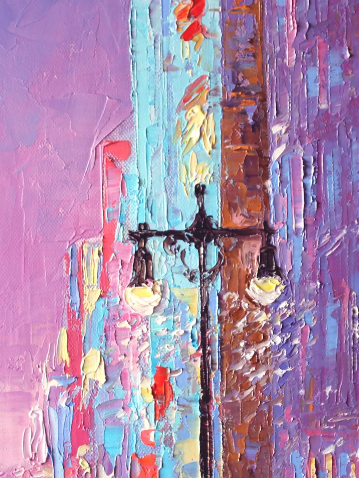 New York Painting Manhattan Original Art by 20x16 inch