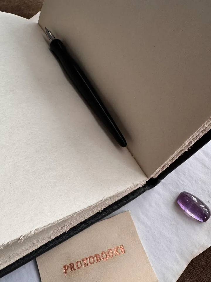 Leather Grimoire, Book of Shadows, Leather Skull Notebook