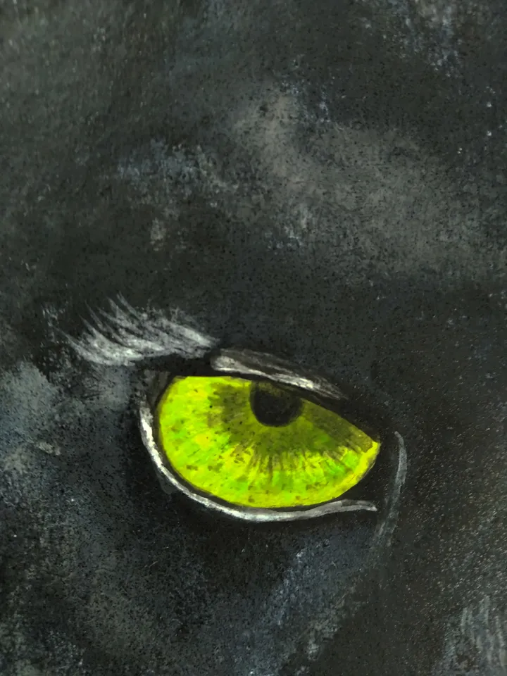 Acrylic painting of the Panther Puma