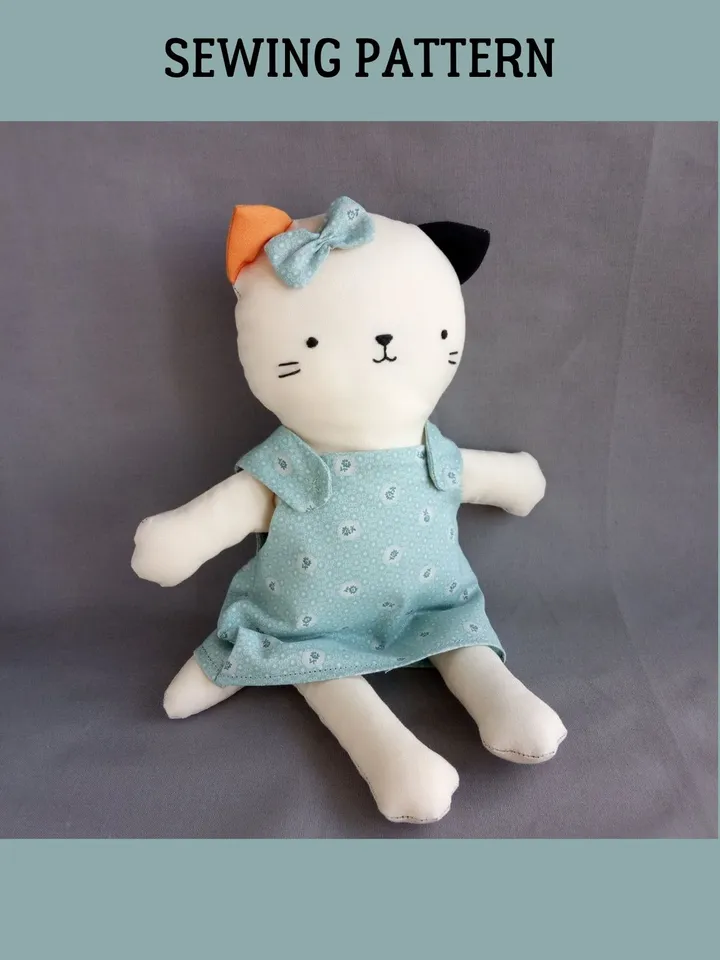 Cat Doll Sewing Pattern PDF