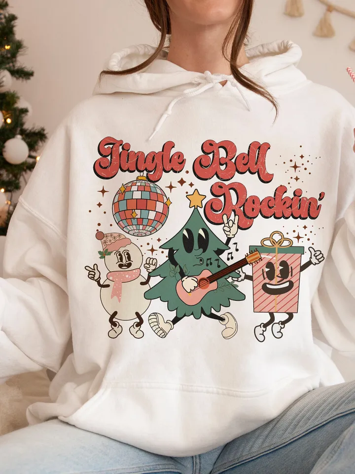 Jingle Bell Rocking Png, Christmas Png, Retro Christmas Png, Merry Christmas Png, Vintage Christmas Png, Sublimation Png Design
