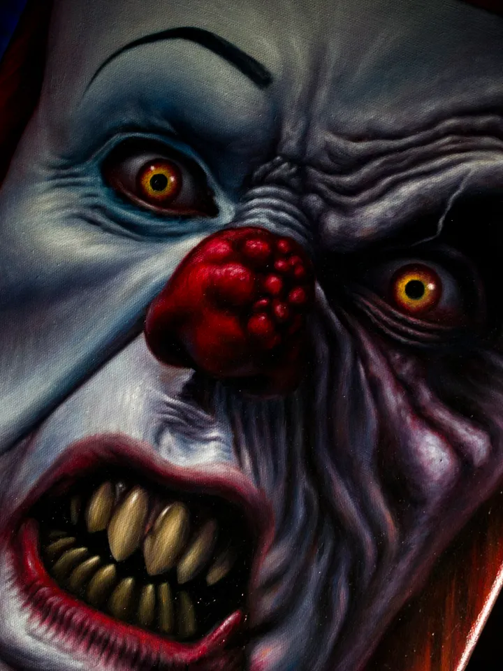 Oil painting Pennywise It