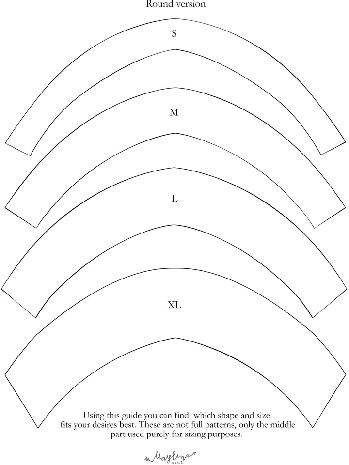 Free Printable Crown Size Guide for Maylina Soul Tiaras. Pick the perfect shape for yourself!