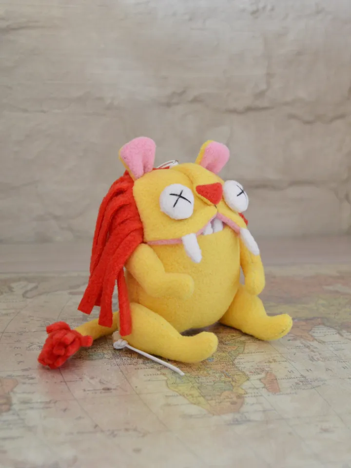 PDF Plush Toy Pattern – Fleece Lion with Movable Limbs