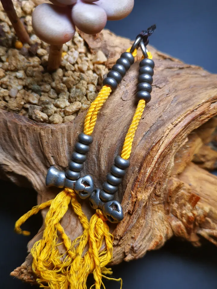 Gandhanra Handmade Tibetan Buddhist Mala Counters,Prayer Bead Counters,with Dorje and Vajra, Made of Cold Iron
