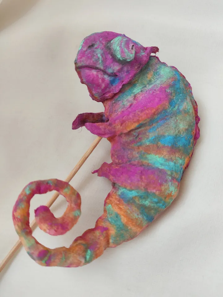 Chameleon topper plant pot decoration