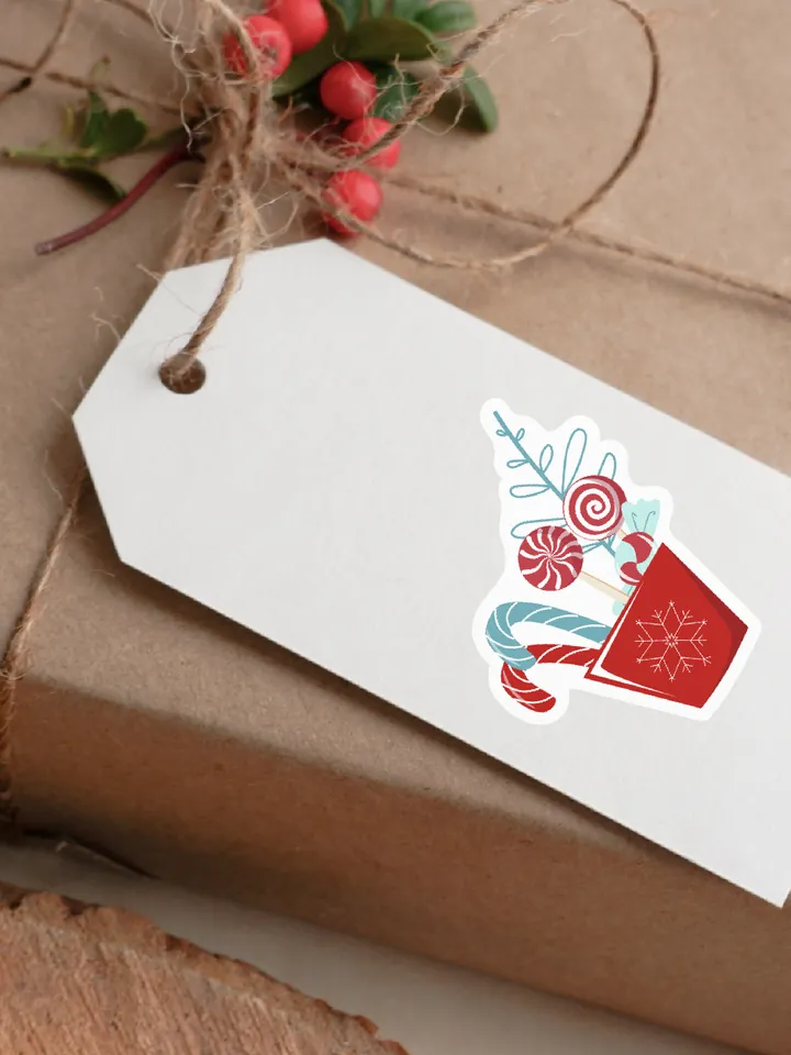 Delicious Christmas stickers pack. Print and cut