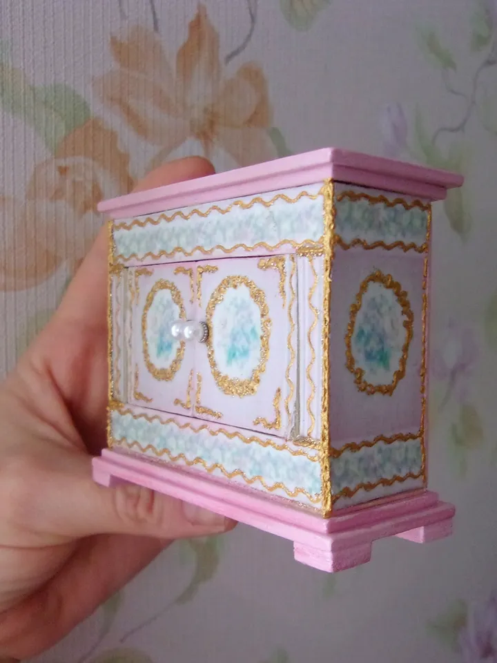 Dollhouse roombox furniture. Furniture for dolls. Furniture set.1:12