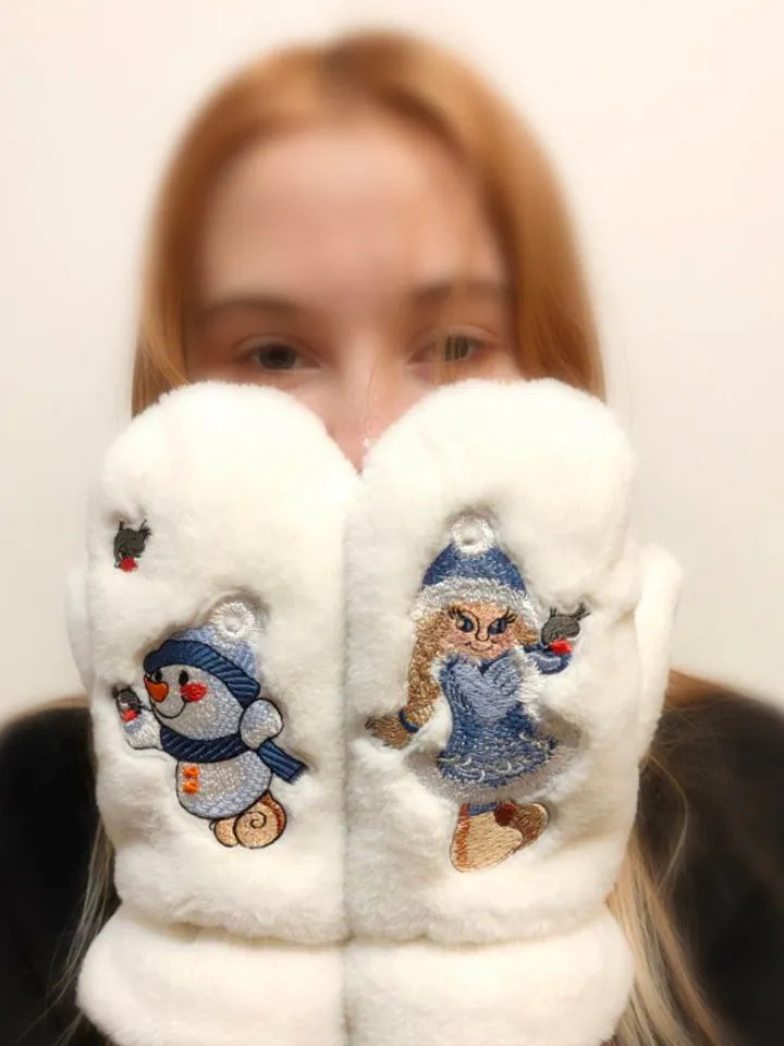 Set: Snow Maiden, Snowman and bullfinches? machine embroidery designs