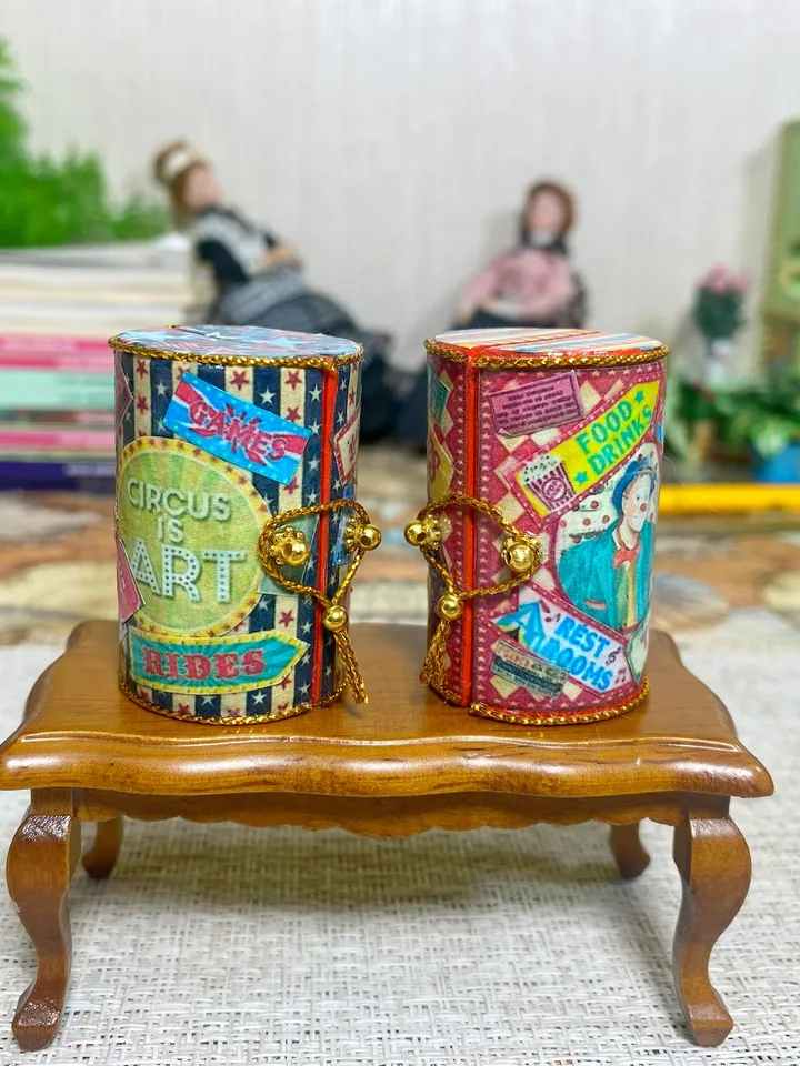 Tutorial. Puppet circus - box. 1:12. Two options.