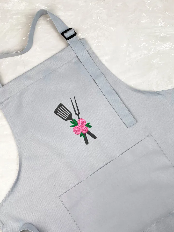 Kitchen utensils embroidery designs Machine embroidery pattern 3 size, Grilling apron embroidery files, Kitchen towel embroidery designs #R6