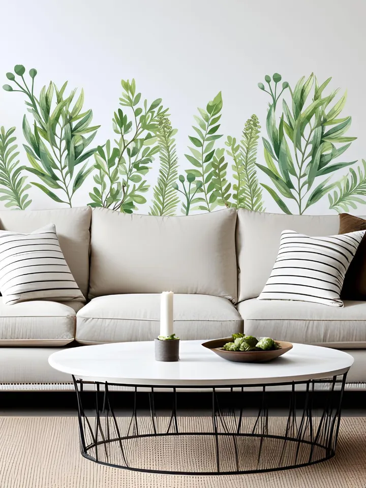 Greenery leaves Wall Decal Grass Tropical el111