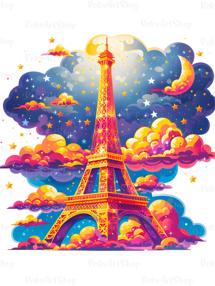 Eiffel Tower png, Eiffel Tower clip art, Eiffel Tower illustration, Fashion art, Fashion Clipart, Fashion print, Paris clip art, Paris png